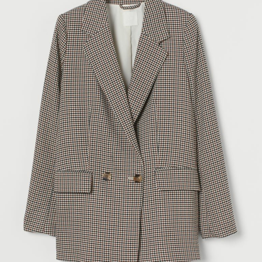 Oversized Jacket (Houndstooth Pattern)